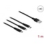 Delock USB Charging Cable 3 in 1 Type-A to Lightning™ / Micro USB / USB Type-C™ 1 m black