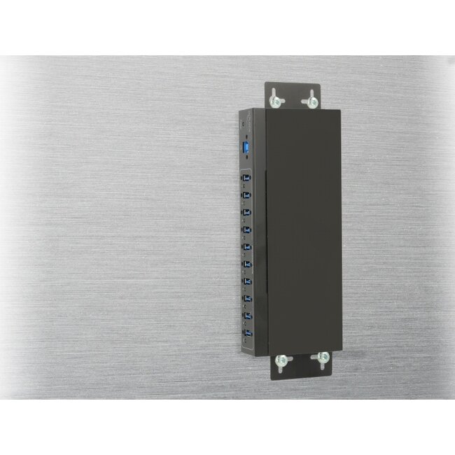 Delock External Industry Hub 10 x USB 3.0 Type-A with 20 kV ESD protection