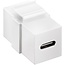 Goobay Keystone Module USB-C™ Connector, USB 3.2 Gen 2 (10 Gbit/s), white