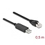 Delock Serial Connection Cable with FTDI chipset, USB 2.0 Type-A male to RS-232 RJ45 male 50 cm black