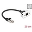 Delock Network Extension Cable for Easy 45 Module S/FTP RJ45 plug to RJ45 jack Cat.6A 25 cm black
