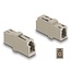 Delock Optical Fiber Coupler LC Simplex female to LC Simplex female OM1/OM2 beige