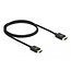 Delock Coaxial High Speed HDMI Cable 48 Gbps 8K 60 Hz black 1 m