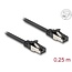 Delock RJ45 Flat Patch Cable plug to plug Cat.8.1 flexible 0.25 m black