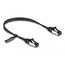 Delock RJ45 Flat Patch Cable plug to plug Cat.8.1 flexible 0.25 m black