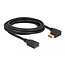 Delock DisplayPort extension cable male 90° left angled to female 8K 60 Hz 3 m