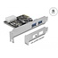 Delock PCI Express Card > 2 x external SuperSpeed USB 5 Gbps (USB 3.2 Gen 1) Type-A female