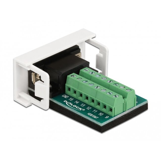 Delock Easy 45 Module VGA male to Terminal Block 22.5 x 45 mm