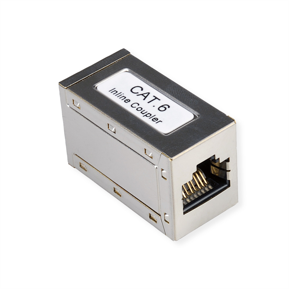 Roline RJ45-koppeling RJ45 Adapter CAT 6 Zilver