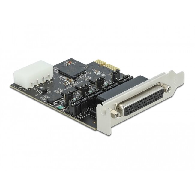Delock PCI Express Card to 4 x Serial RS-232 with voltage supply 5 V / 12 V