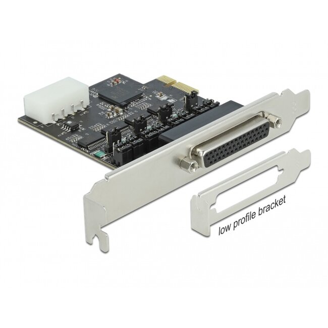 Delock PCI Express Card to 4 x Serial RS-232 with voltage supply 5 V / 12 V