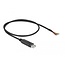 Delock Adapter cable USB 2.0 Type-A to Serial RS-232 with 9 open wires + Shielding 0.5 m