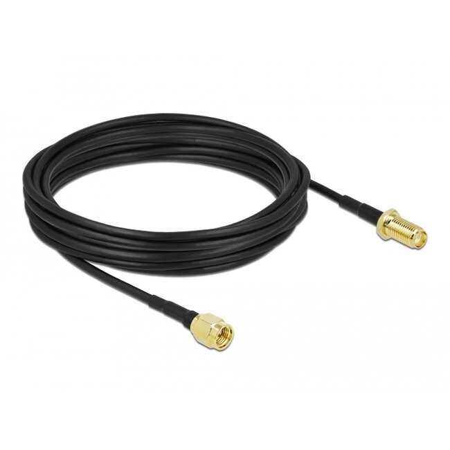 Delock Antenna Cable SMA plug to SMA jack LMR/CFD100 7.5 m low loss