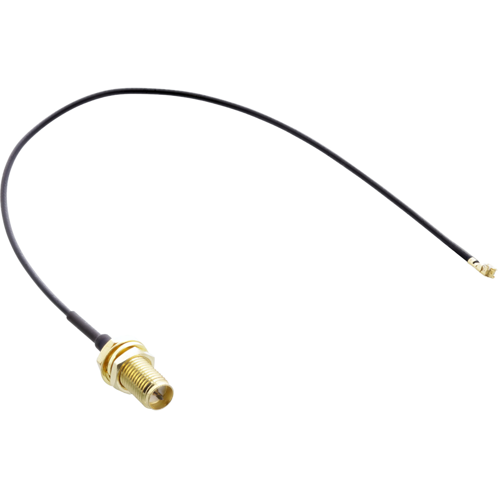 InLine 40835B. Snoerlengte: 0,2 m, Contact geleider materiaal: Goud