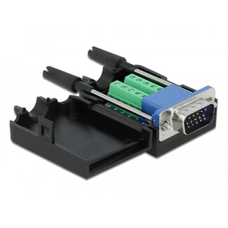 DeLOCK Delock VGA15 male to Terminal Block Adapter with Enclosure