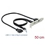 Delock USB 3.1 Slot Bracket with 1 x USB Type-C™ and 1 x USB Type-A Port