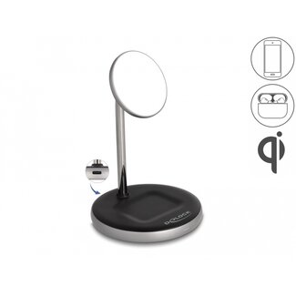 DeLOCK Delock Wireless Charger 2 in 1 with 5 W / 7.5 W / 10 W / 15 W - Qi