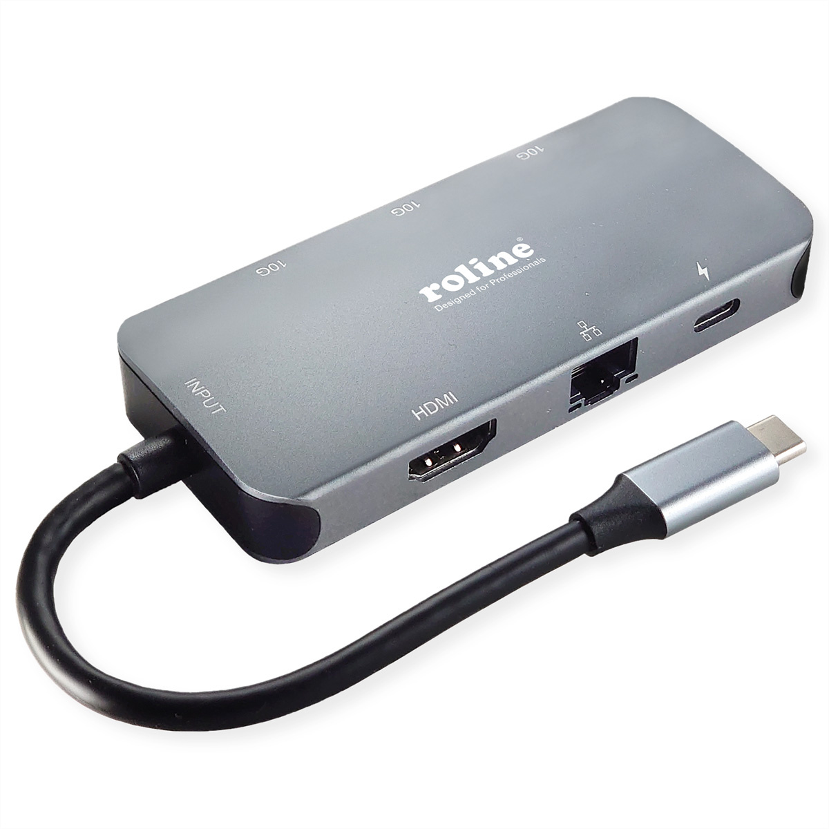 ROLINE USB 3.2 Gen 2 Type C Multiport Docking Station, 4K HDMI, LAN |