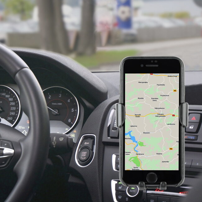 Smartphone autohouder met draadloze snellader, 10 W
