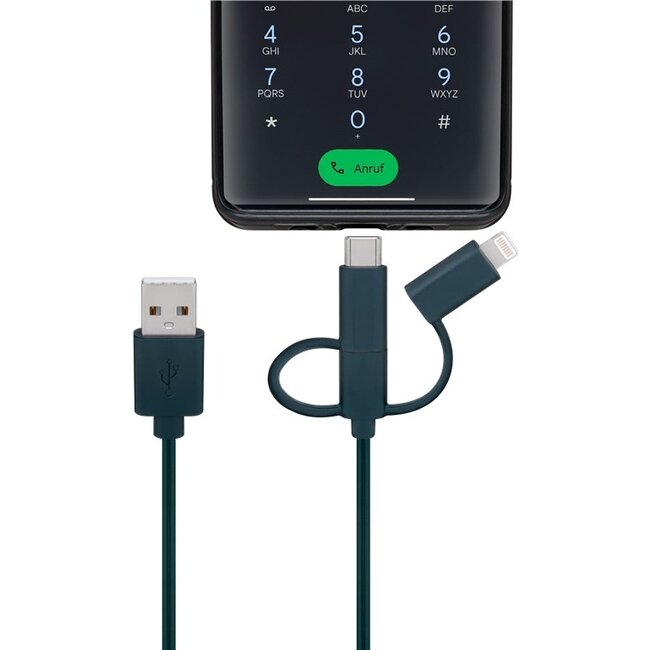 Goobay Smartphone USB Charging Cable with LED Lights