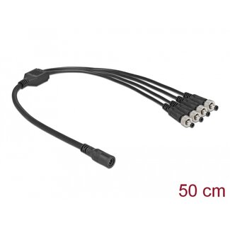 DeLOCK Delock DC Splitter Cable 5.5 x 2.1 mm 1 x female to 4 x male screwable