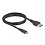 Delock Bidirectional USB Type-C™ to DisplayPort Cable (DP Alt Mode) 8K 60 Hz 1 m DP 8K certified