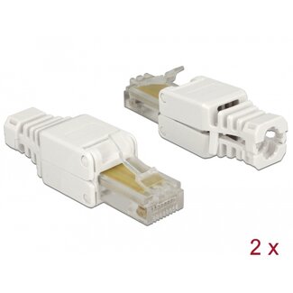 DeLOCK Delock RJ45 plug Cat.5e UTP toolfree 2 pieces  