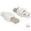 Delock RJ45 plug Cat.5e UTP toolfree 2 pieces  