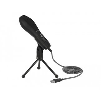 DeLOCK Delock USB Condenser Microphone with Table Stand - ideal for gaming, Skype and vocals