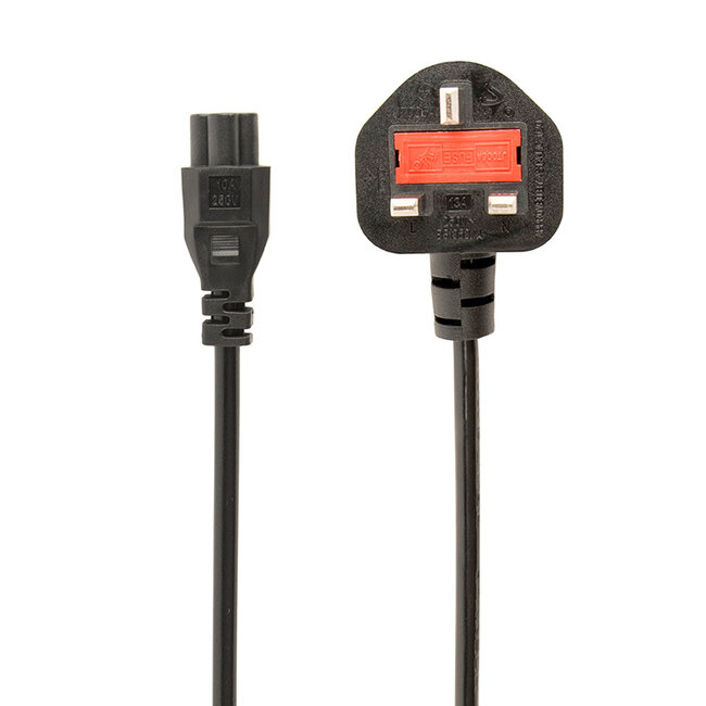 UK geaard netsnoer (C5), 1.8 meter
