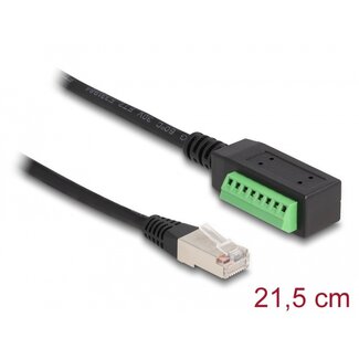 DeLOCK Delock RJ45 Cable Cat.5e plug to Terminal Block Adapter 21.5 cm