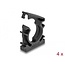 Delock Cable sleeve holder with locking clip 21.2 mm 4 pieces black