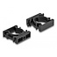 Delock Cable sleeve holder with locking clip 21.2 mm 4 pieces black