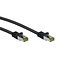 Goobay RJ45 Patch Cord with CAT 8.1 S/FTP Raw Cable, AWG 26, black 10 m