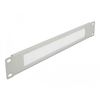 DeLOCK Delock 19″ Cable Management Brush Strip 1U grey