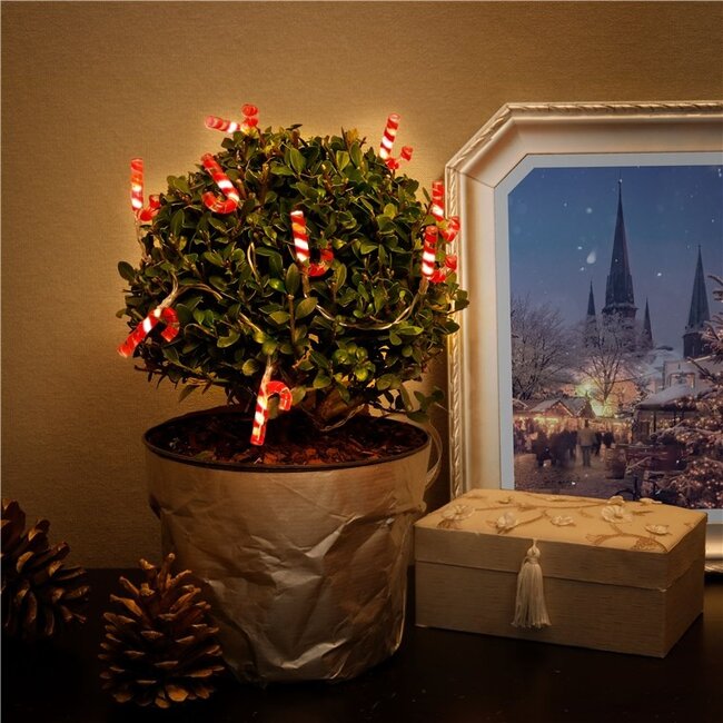 Goobay String Light "Candy Canes" with 10 LEDs