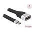 Delock FPC Flat Ribbon Cable USB Type-C™ to HDMI (DP Alt Mode) 4K 60 Hz 14 cm