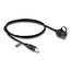 Delock Cable USB 2.0 Type-B male to USB 2.0 Type-B female for installation with bayonet protective cap IP68 dust and waterproof 1 m black