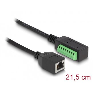 DeLOCK Delock RJ45 Cable Cat.5e jack to Terminal Block Adapter 21.5 cm