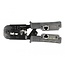 Delock Crimp tool with stripper and network tester for 8P (RJ45), 6P (RJ12/11) or 4P (RJ10) plugs