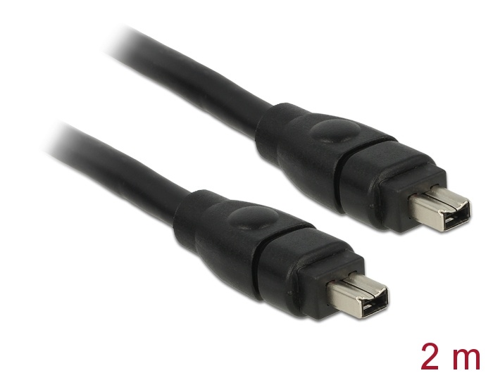 DeLOCK FireWire, 2.0m. Kleur van het product: Grijs