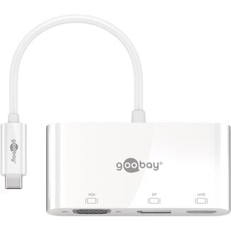 Goobay Goobay USB-C™ Multiport Adapter with VGA, DisplayPort™, HDMI™