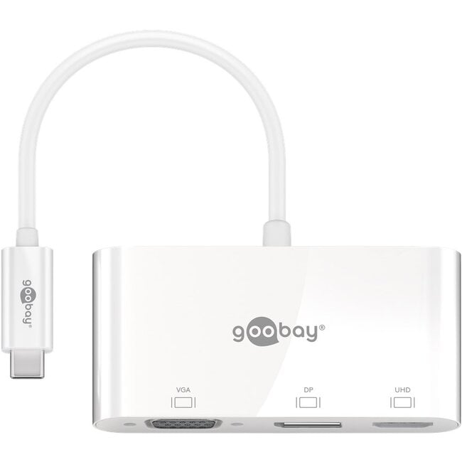 Goobay USB-C™ Multiport Adapter with VGA, DisplayPort™, HDMI™