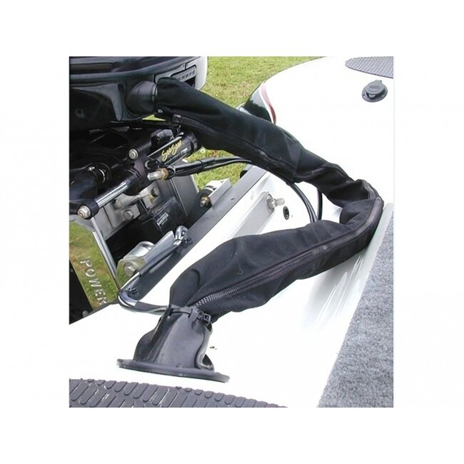 Delock Woven Sleeve with zip fasterner heat-resistant 2 m x 25 mm black