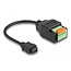 Delock USB 2.0 Cable Type Mini-B female to Terminal Block Adapter with push button 15 cm