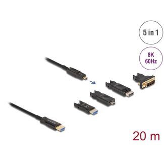 DeLOCK Delock Active Optical 5 in 1 HDMI Cable 8K 60 Hz 20 m