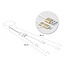 Delock USB 2 in 1 Retractable Cable Type-A to Micro-B and Lightning™ white / gold