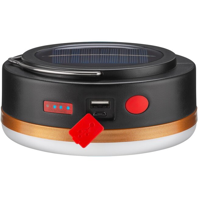 Goobay LED Solar Camping Lamp with IR Remote Control