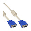 InLine® S-VGA kabel, beige, 15HD M/M, 1m