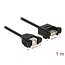 Delock Cable USB 2.0 Type-B female panel-mount > USB 2.0 Type-A female panel-mount 1 m
